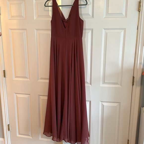 Jenny Yoo Liana Bridesmaid Dress (Cinnamon Rose) - Picture 4 of 8